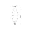 Rábalux , 1980 , SMD-LED , Smart bulbs , white , IP20 , E14 , 3000-6500