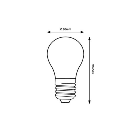 Rábalux , 1987 , Filament-LED , LED Filament bulbs , transparent , IP20 , E27 , 2700