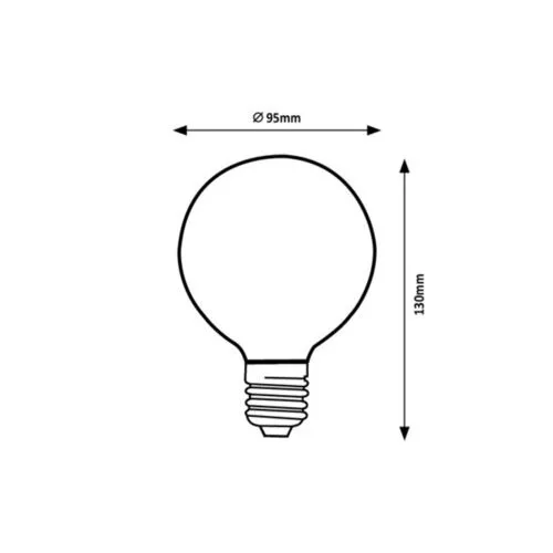Rábalux , 1989 , Filament-LED , LED Filament bulbs , transparent , IP20 , E27 , 2700
