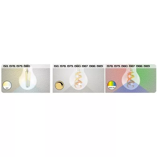 Rábalux , 1989 , Filament-LED , LED Filament bulbs , transparent , IP20 , E27 , 2700