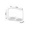 Rábalux , 2051 , Kobald , Recessed and surface mounted lighting , matte black , IP20 , GU10