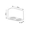Rábalux , 2053 , Kobald , Recessed and surface mounted lighting , matte black , IP20 , GU10