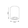 Rábalux , 2055 , Kobald , Recessed and surface mounted lighting , matte black , IP20 , E27