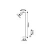 Rábalux , 2242 , Flint , Floor lamps , black , IP20 , E27