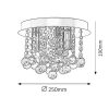 Rábalux , 2615 , Corinna , Ceiling lights , chrome , IP20 , E14