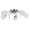 Rábalux , 2622 , Melissa , Ceiling lights , chrome , IP20 , E14