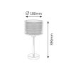 Rábalux , 2631 , Anastasia , Bedside lamps , chrome , IP20 , E27