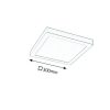 Rábalux , 2669 , Lois , Recessed and surface mounted lighting , satin chrome , IP20 , 3000