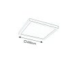Rábalux , 2670 , Lois , Recessed and surface mounted lighting , satin chrome , IP20 , 3000