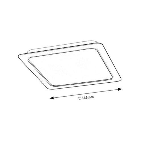 Rábalux , 2683 , Shaun , Recessed and surface mounted lighting , black , IP20 , 4000
