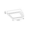 Rábalux , 2689 , Shaun , Recessed and surface mounted lighting , black , IP20 , 4000