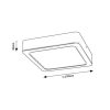 Rábalux , 2690 , Shaun , Recessed and surface mounted lighting , black , IP20 , 4000