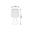 Rábalux , 2694 , Nalani , Bedside lamps , beige , IP20 , E14