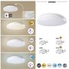 Rábalux , 2697 , Zenon , Outdoor ceiling lights , white , IP54 , 3000-4000-6000