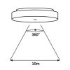 Rábalux , 2700 , Zenon , Outdoor ceiling lights , white , IP54 , 3000-4000-6000