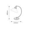 Rábalux , 2702 , Marian , Bedside lamps , bronze , IP20 , E27