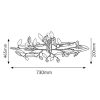 Rábalux , 2839 , Lilian , Ceiling lights , chrome , IP20 , E14