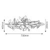 Rábalux , 2849 , Lilian , Ceiling lights , antique brown , IP20 , E14