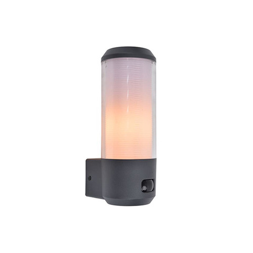 HEROS OUTDOOR WALL 1 LIGHT PIR E27 DARK GREY
