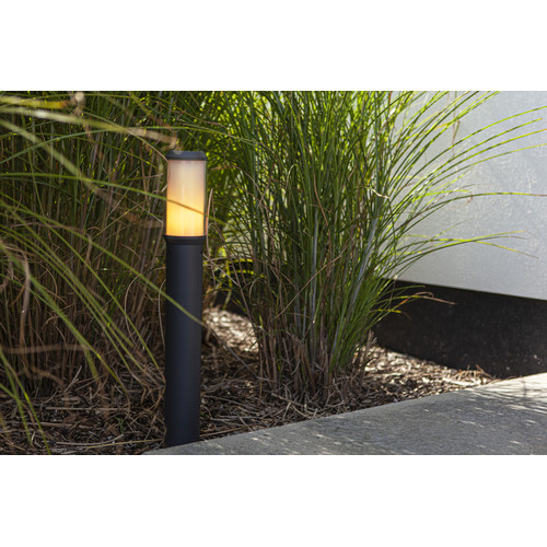 HEROS OUTDOOR BOLLARD 1 LIGHT E27 DARK GREY