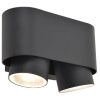 CYPRES OUTDOOR LED WALL DOWN 2 LIGHT GU10 DARK GREY