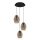EGLO, 390161, ESTANYS 1, pendant light, E27, 3X40W, IP20, brown-transparent