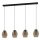 EGLO, 390162, ESTANYS 1, pendant, E27, 4X40W, IP20, brown-transparent