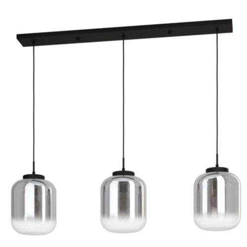 EGLO, 390104, BULCIAGO, pendant, E27, 3X40W, IP20, black-transparent