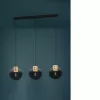 EGLO, 390142, MILLENA, pendant, E27, 3X40W, IP20, black-grey-transparent