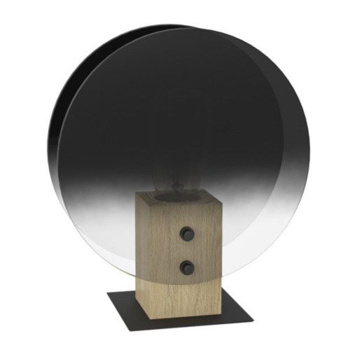 EGLO, 390143, MILLENA, table lamp, E27, 1X40W, IP20, black-gray-transparent