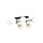 EGLO, 390176, PAZ, ceiling lamp, E14, 6X40W, IP20, white