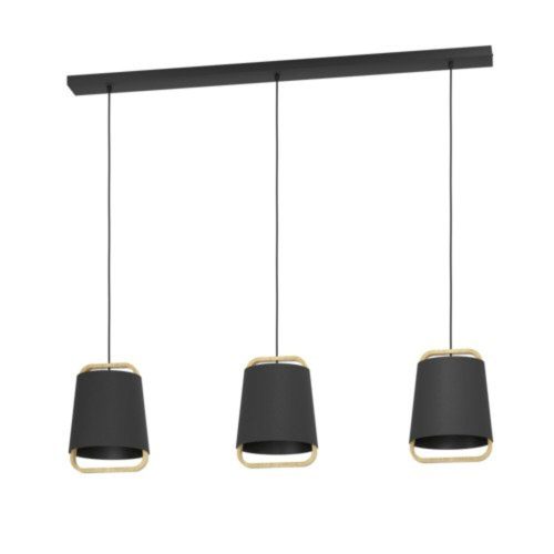 EGLO, 390186, CAMALOZA, pendant, E27, 3X40W, IP20, black