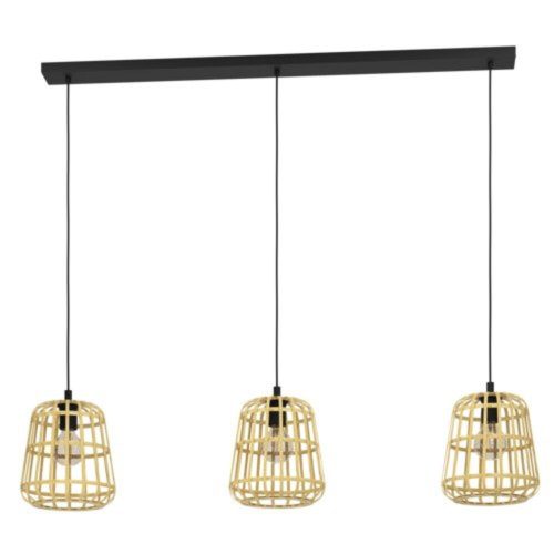 EGLO, 390153, MONTEZUELO, pendant, E27, 3X40W, IP20, natural