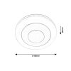 Rábalux , 3015 , Calvin , Ceiling lights , white , IP20 , 3000-6000