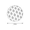 Rábalux , 3078 , Benita , Ceiling lights , white patterned , IP20 , 4000