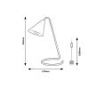 Rábalux , 3089 , Monty , Table lamps , white , IP20 , E14