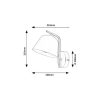 Rábalux , 3094 , Malia , Wall lights , grey , IP20 , E14