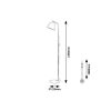 Rábalux , 3096 , Malia , Floor lamps , grey , IP20 , E27