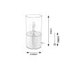Rábalux , 3153 , Zelkova , Table lamps , brushed aluminium , IP20 , E27