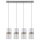 Rábalux , 3156 , Zelkova , Pendants , brushed aluminium , IP20 , E27