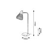 Rábalux , 3182 , Fanny , Table lamps , grey , IP20 , E14