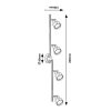 Rábalux , 3186 , Blake , Spotlights , satin chrome , IP20 , GU10