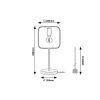 Rábalux , 3219 , Rufin , Table lamps , beech , IP20 , E27