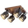 Rábalux , 3299 , Rotem , Spotlights , walnut , IP20 , E14