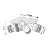 Rábalux , 3299 , Rotem , Spotlights , walnut , IP20 , E14
