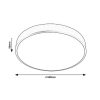 Rábalux , 3316 , Tesia , Ceiling lights , matte black , IP20 , 3000-6000