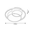Rábalux , 3320 , Zenith , Ceiling lights , black , IP20 , 3000