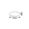 Rábalux , 3428 , Pavel , Recessed and surface mounted lighting , white , IP20 , 4000