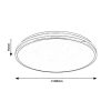 Rábalux , 3478 , Linden , Ceiling lights , chrome , IP20 , 3000-6500