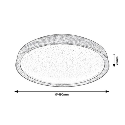 Rábalux , 3500 , Sherwood , Ceiling lights , beech , IP20 , 3000-6500